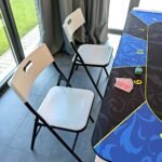 Складний стілець 46х42,5х86см Білий SW-00001610 - Зображення 9