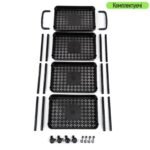 Етажерка мобільна чотириярусна універсальна пластикова 41х25х101см Чорна SW-00002108 - Зображення 6