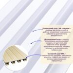 Рейка декоративна WPC стінова 3000х165х23мм Перламутр SW-00001533 - Зображення 2