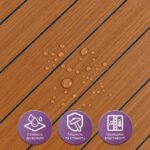 Покриття вінілове самоклеюче 3D рейки 600х600х2,8мм SW-00003246 - Зображення 4