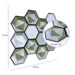 Декоративна ПВХ плитка на самоклейці 275х285х4мм Соти, ціна за 1 шт. (СПП-502) SW-00000666 - Зображення 3