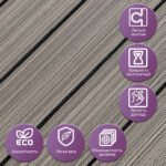 Покриття вінілове самоклеюче 3D рейки 600х600х2,8мм SW-00003245 - Зображення 5