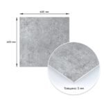 Декоративна ПВХ плита 600х600х3мм Бетон (S) SW-00001631 - Зображення 3