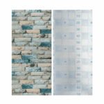 Самоклеючі шпалери 2800х500х1,5мм Бірюзова катеринославська цегла (D) SW-00001943 - Зображення 3