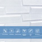 Самоклеюча 3D панель 3080x700x5мм Біла Кладка SW-00001759 - Зображення 5