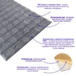 Самоклеюча 3D панель в рулоні 19600x700x3мм Срібна Цегла (R017-3-20) SW-00001197 - Зображення 3