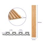 Рейка декоративна WPC стінова 3000х165х23мм Сосна SW-00001526 - Зображення 8