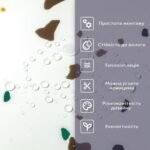 Самоклеюча стінова PET плитка 600х300х2мм SW-00001676 - Зображення 4