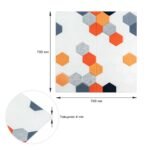 Панель стінова 3D 700х700х4мм Мозаїка оранжева SW-00002013 - Зображення 3