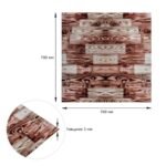 Панель стінова 700х700х3мм Червоне дерево SW-00001896 - Зображення 3