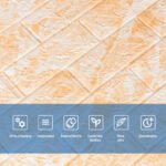 Декоративна 3D панель самоклейка 700х770х3мм Мармур жовтий (062-3) SW-00000694 - Зображення 4