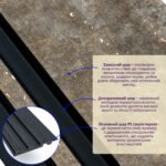 Рейка декоративна PS 2900х115х12мм Сіро-коричневий із золотими вкрапленнями SW-00002138 - Зображення 2