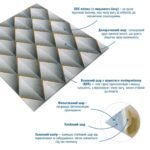 Панель стінова 3D 675х675х6мм Ромб сірий SW-00001986 - Зображення 2