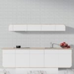 3D панель самоклеюча 690х780х5мм цегла Білий (001-5) SW-00000029 - Зображення 5