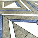 Самоклеюча плівка 0,45х10м х 0,07мм Волошкові ромби SW-00001256 - Зображення 2