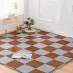 Підлога-пазл плюшевий 30х30х1см Коричневий (D) SW-00002082 - Зображення 8