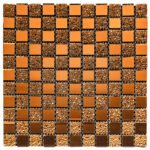 Мозаїка з декоративного скла 298х298х4,5мм Оранж SW-00002360