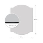 Дзеркало акрилове самоклеюче 300*400мм*2мм SW-00001522 - Зображення 3