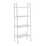 Стелаж-етажерка чотириярусний з металу 60х35х148см Білий SW-00002104