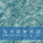 Декоративна 3D панель самоклейка 700х700х4мм Морська мармурова плитка (362) SW-00000530 - Зображення 4