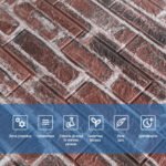 Декоративна 3D панель самоклейка 700х770х5мм Цегла червона Катеринославська (043) SW-00000031 - Зображення 4