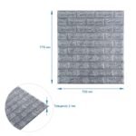 Панель стінова 3D 700х770х2мм Срібло SW-00001908 - Зображення 3