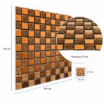 Мозаїка з декоративного скла 298х298х4,5мм Оранж SW-00002360 - Зображення 3