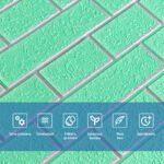 Панель стінова 700х700х5мм Зелена цегла зі сріблом SW-00001803 - Зображення 4