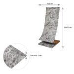 Самоклеюча 3D панель в рулоні 19600x700x3мм Мармур Чорний (R061-3-20) SW-00001196 - Зображення 4