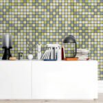 Самоклеюча алюмінієва плитка 300х300х3мм Срібна із золотом шахівниця SW-00001827 - Зображення 7