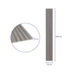 Рейка декоративна WPC стінова 3000х150х9мм Сіра SW-00001870 - Зображення 3