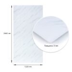 Декоративна ПВХ плита 1,22м х 2,44м х 3мм Грецький білий мармур SW-00001402 - Зображення 4