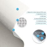 Самоклеюча гнучка штукатурка в рулоні 600х3000х2,5мм Біла SW-00002996 - Зображення 2