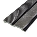 Рейка декоративна PS 2900х118х12мм Сірий мармур SW-00001751