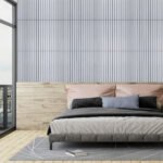 Покриття вінілове самоклеюче 3D рейки 600х600х2,8мм Білий графіт SW-00002193 - Зображення 6