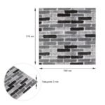 Самоклеюча 3D панель 700х770х3мм Класична цегла (342-3) SW-00001147 - Зображення 3