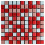 Мозаїка з декоративного скла 298х298х4,5мм Червона SW-00002367