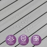 Покриття вінілове самоклеюче 3D рейки Білий Шпон 600х2900х3мм SW-00002904 - Зображення 4