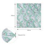 Панель стінова 3D 700х700х4мм Сіро-зелені стільники мармур SW-00002006 - Зображення 3