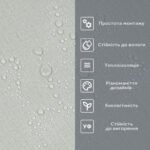 Самоклеюча вініловая плитка в рулоні 600х3000х2мм Сірий льон Мат SW-00002043 - Зображення 5