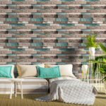 Декоративна 3D панель самоклейка 700х700х6мм Синє дерево (088) SW-00000275 - Зображення 5