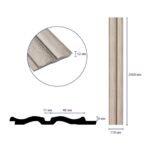 Рейка декоративна PS 2900х119х12мм Сріблястий дуб SW-00002143- - Зображення 3