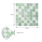 Панель стінова 3D 700х700х4мм Мозаїка зелена SW-00002010 - Зображення 3