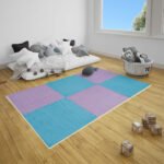 Підлога-пазл плюшевий 60х60х1см Фіолетовий (D) SW-00002087 - Зображення 8