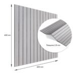 Покриття вінілове самоклеюче 3D рейки 600х600х2,8мм Скандинавський білий шпон SW-00002197 - Зображення 3