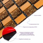 Мозаїка з декоративного скла 298х298х4,5мм Оранж SW-00002360 - Зображення 2