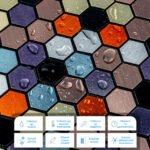 Самоклеюча алюмінієва плитка 300х300х3мм Кольорова SW-00001935 - Зображення 4