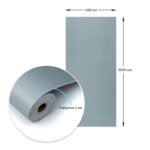 Самоклеюча вініловая плитка в рулоні 600х3000х2мм Сіро-блакитний Мат SW-00002037 - Зображення 3