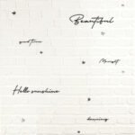 Панель стінова 3D 700х700х4мм Напис із сріблом SW-00001980