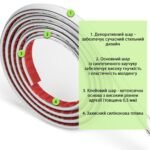 Молдинг 3000х20х8,5 мм Білий зі сріблом SW-00002674 - Зображення 3